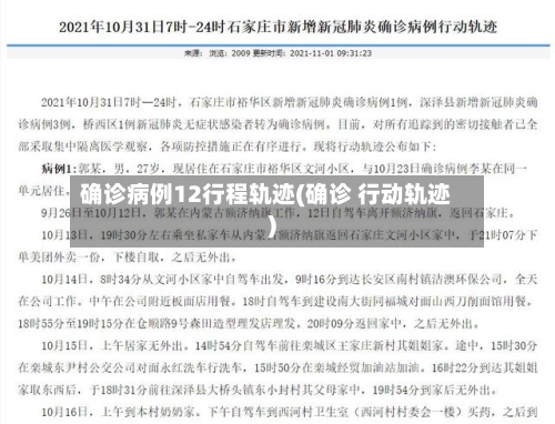 确诊病例12行程轨迹(确诊 行动轨迹)-第3张图片
