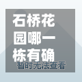 石桥花园哪一栋有确诊(石桥花园一期属于哪个区)