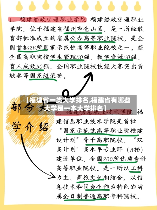 【福建省一类大学排名,福建省有哪些大学是一本大学排名】-第1张图片