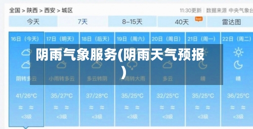 阴雨气象服务(阴雨天气预报)-第1张图片