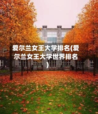 爱尔兰女王大学排名(爱尔兰女王大学世界排名)-第3张图片