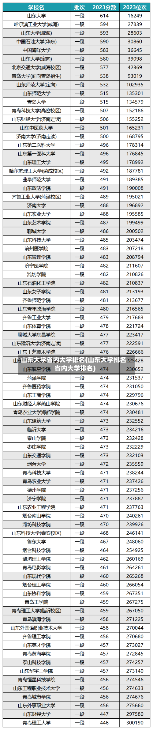 山东大学省内大学排名(山东大学排名省内大学排名)