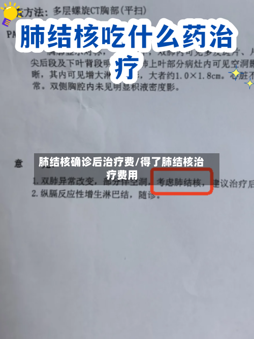 肺结核确诊后治疗费/得了肺结核治疗费用