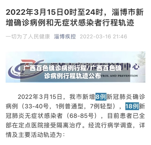 广西百色确诊病例行程/广西百色确诊病例行程轨迹公布-第2张图片