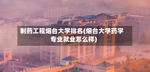 制药工程烟台大学排名(烟台大学药学专业就业怎么样)-第3张图片