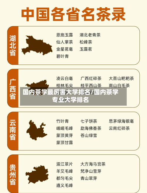 国内茶学最厉害大学排名/国内茶学专业大学排名