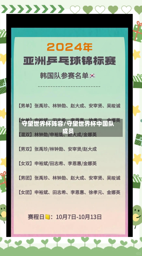 守望世界杯阵容/守望世界杯中国队成员