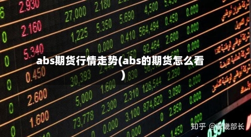 abs期货行情走势(abs的期货怎么看)