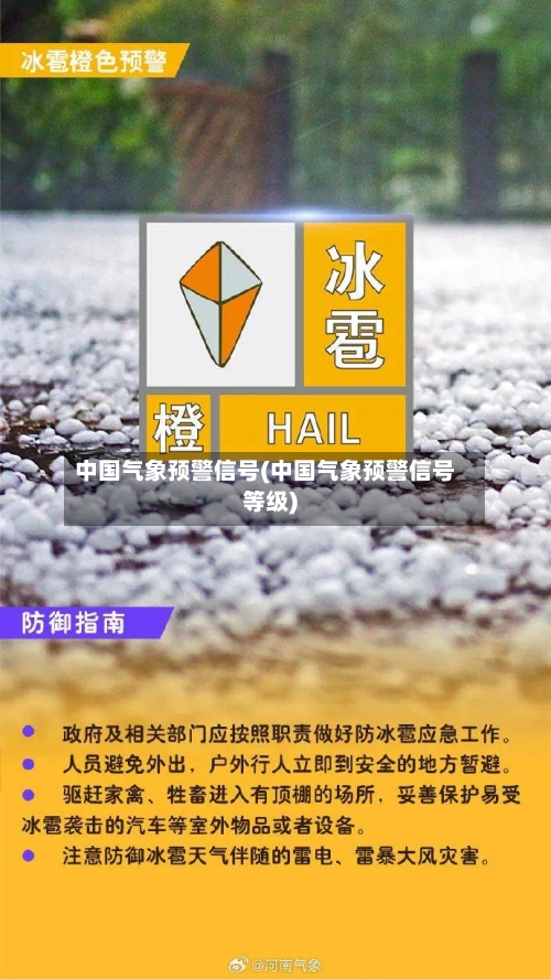 中国气象预警信号(中国气象预警信号等级)