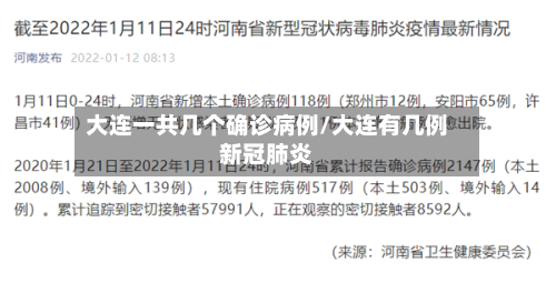 大连一共几个确诊病例/大连有几例新冠肺炎-第2张图片