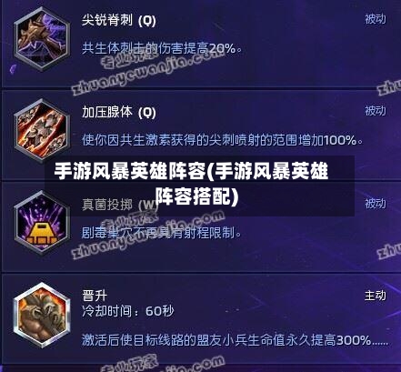 手游风暴英雄阵容(手游风暴英雄阵容搭配)
