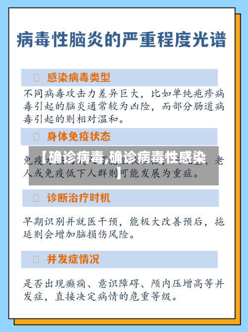 【确诊病毒,确诊病毒性感染】