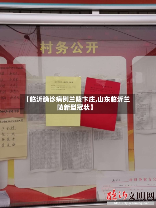 【临沂确诊病例兰陵卞庄,山东临沂兰陵新型冠状】