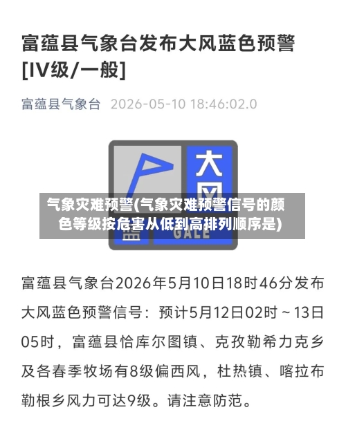 气象灾难预警(气象灾难预警信号的颜色等级按危害从低到高排列顺序是)-第3张图片