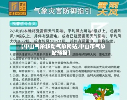 【中山气象移动气象网站,中山市气象站预报】-第2张图片