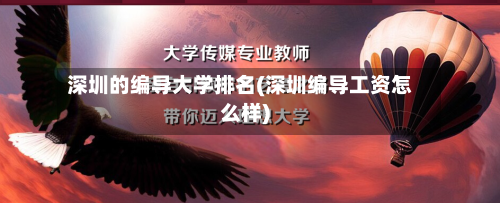 深圳的编导大学排名(深圳编导工资怎么样)