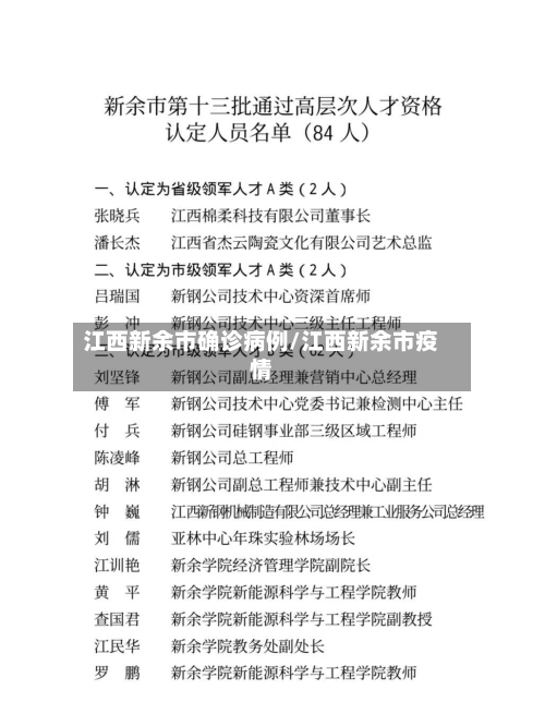 江西新余市确诊病例/江西新余市疫情-第2张图片