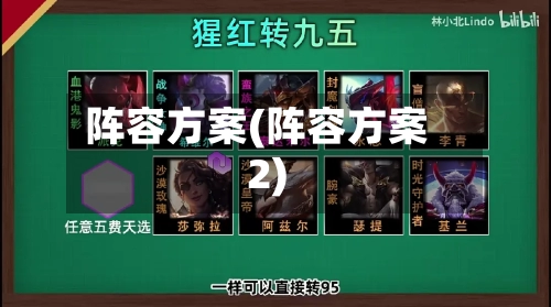 阵容方案(阵容方案2)-第2张图片