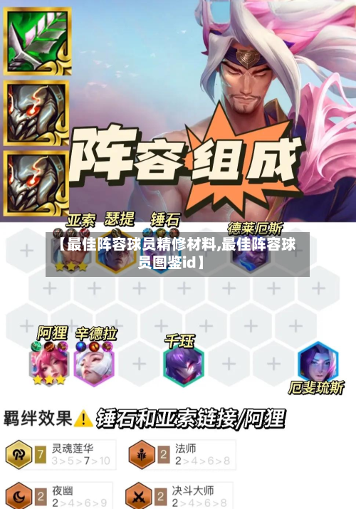 【最佳阵容球员精修材料,最佳阵容球员图鉴id】
