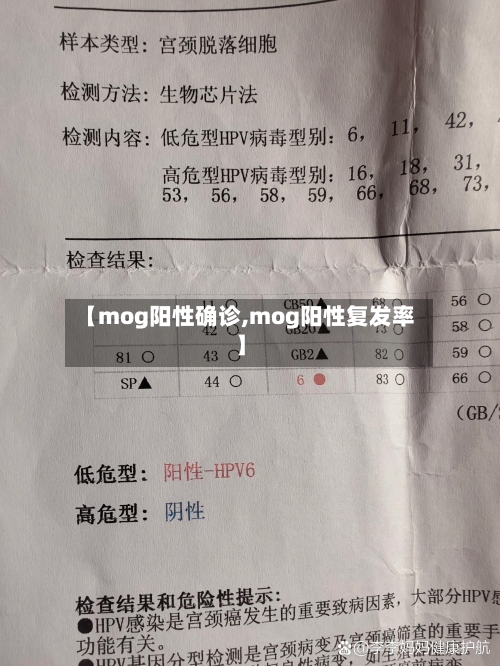 【mog阳性确诊,mog阳性复发率】