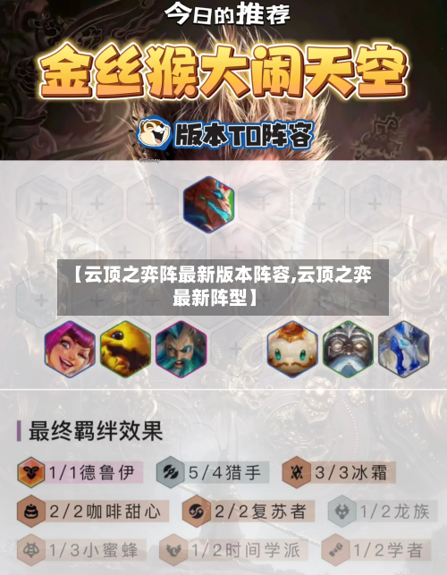 【云顶之弈阵最新版本阵容,云顶之弈最新阵型】