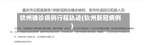 钦州确诊病例行程轨迹(钦州新冠病例)-第2张图片