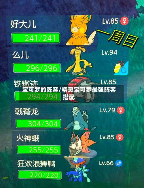 宝可梦的阵容/精灵宝可梦最强阵容搭配-第3张图片