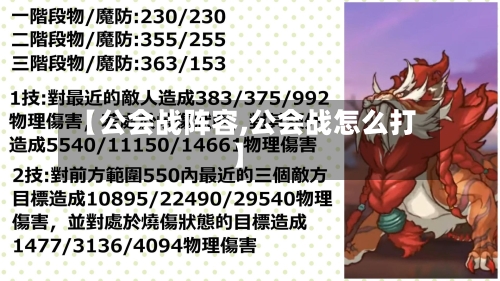 【公会战阵容,公会战怎么打】-第2张图片