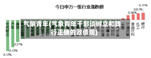 气象青年(气象青年干部谈树立和践行正确的政债观)-第2张图片