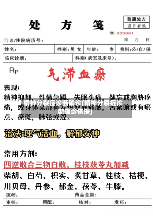 精神分裂症诊断确诊(精神分裂症诊断确诊依据)-第2张图片