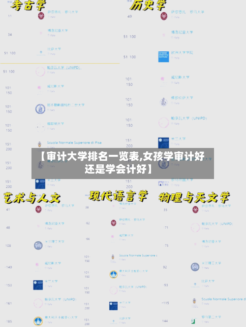 【审计大学排名一览表,女孩学审计好还是学会计好】-第2张图片