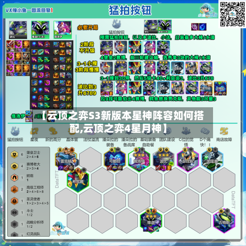 【云顶之弈S3新版本星神阵容如何搭配,云顶之弈4星月神】
