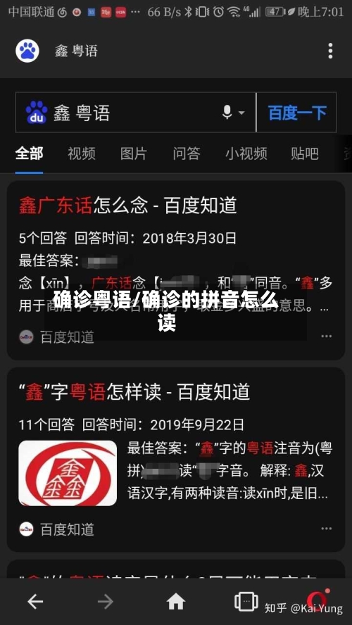 确诊粤语/确诊的拼音怎么读