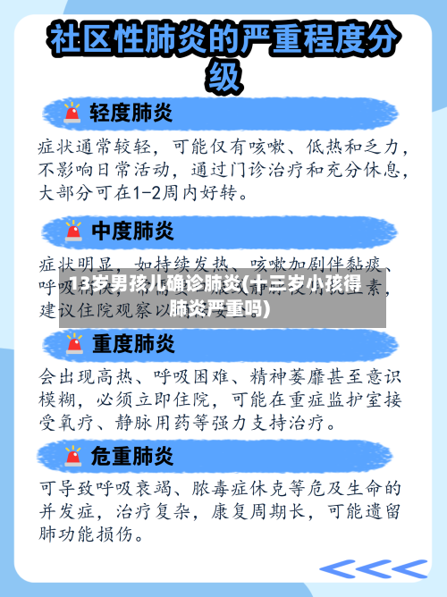 13岁男孩儿确诊肺炎(十三岁小孩得肺炎严重吗)-第2张图片