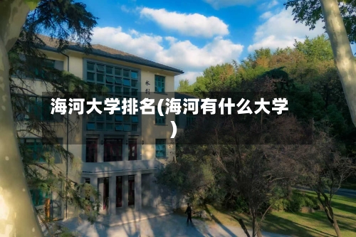 海河大学排名(海河有什么大学)-第2张图片