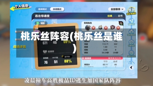 桃乐丝阵容(桃乐丝是谁)-第3张图片