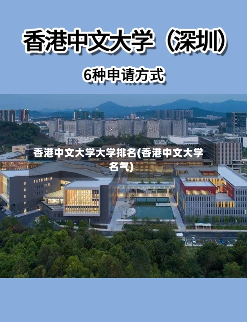 香港中文大学大学排名(香港中文大学名气)
