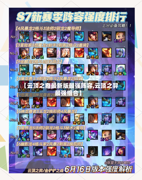 【云顶之裔最新版最强阵容,云顶之羿最强组合】-第2张图片