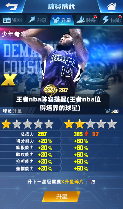 王者nba阵容搭配(王者nba值得培养的球星)