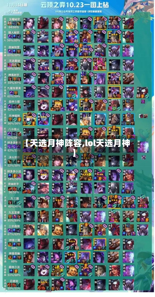 【天选月神阵容,lol天选月神】