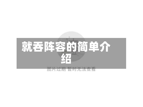 就吞阵容的简单介绍