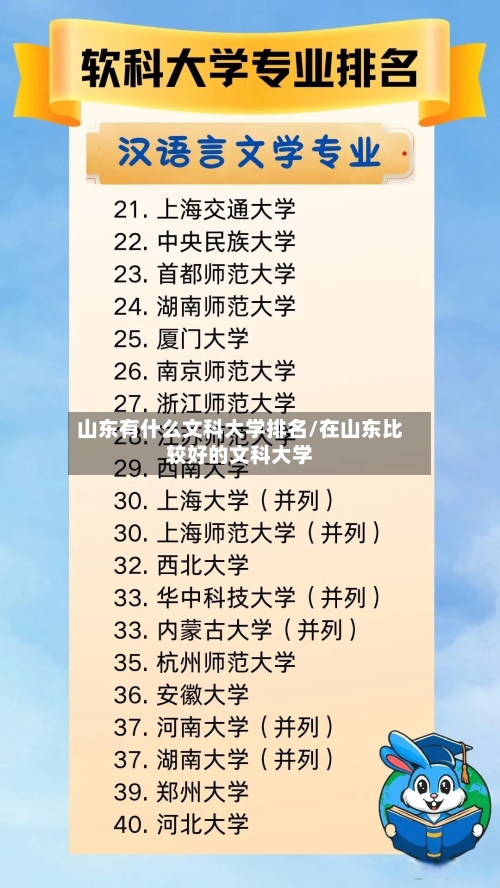 山东有什么文科大学排名/在山东比较好的文科大学-第2张图片