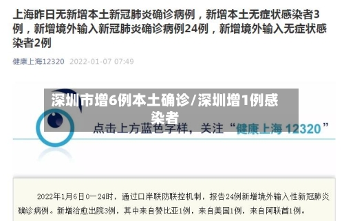 深圳市增6例本土确诊/深圳增1例感染者-第3张图片