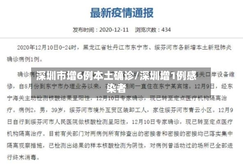 深圳市增6例本土确诊/深圳增1例感染者-第2张图片