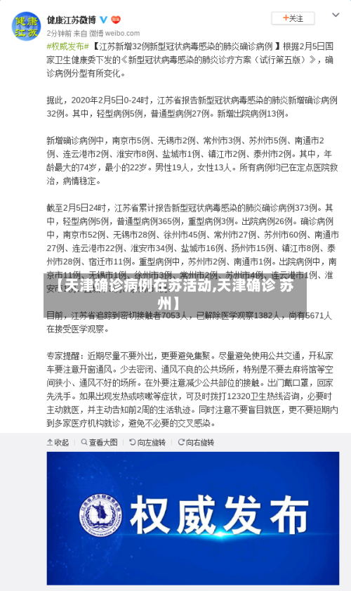 【天津确诊病例在苏活动,天津确诊 苏州】-第2张图片